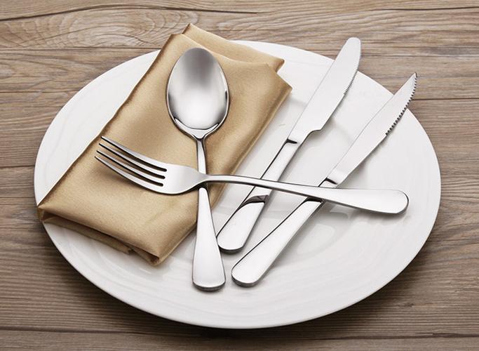 厂家直销各式不锈钢餐具 1010系列牛排刀叉勺 酒店西餐刀叉用品 商赠
