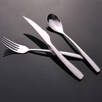 拜格西餐刀叉勺三件套餐具套装欧式汤勺西餐刀西餐叉汤勺牛排刀叉德国